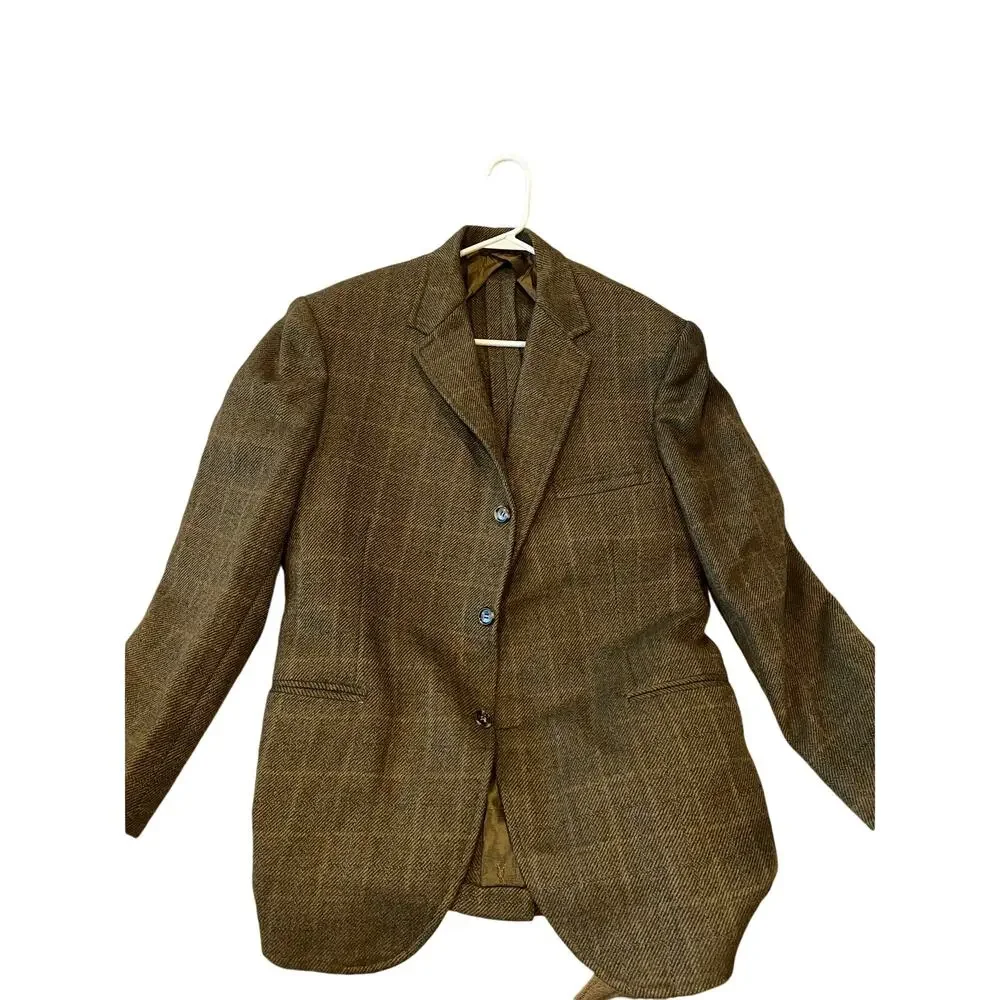 Number Six Por Larrys Brown Tweed Jacket